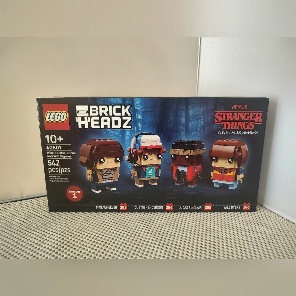 Lego 40801 Brick Headz Mike, Dustin, Lucas & Will Figures Stranger Things NWT